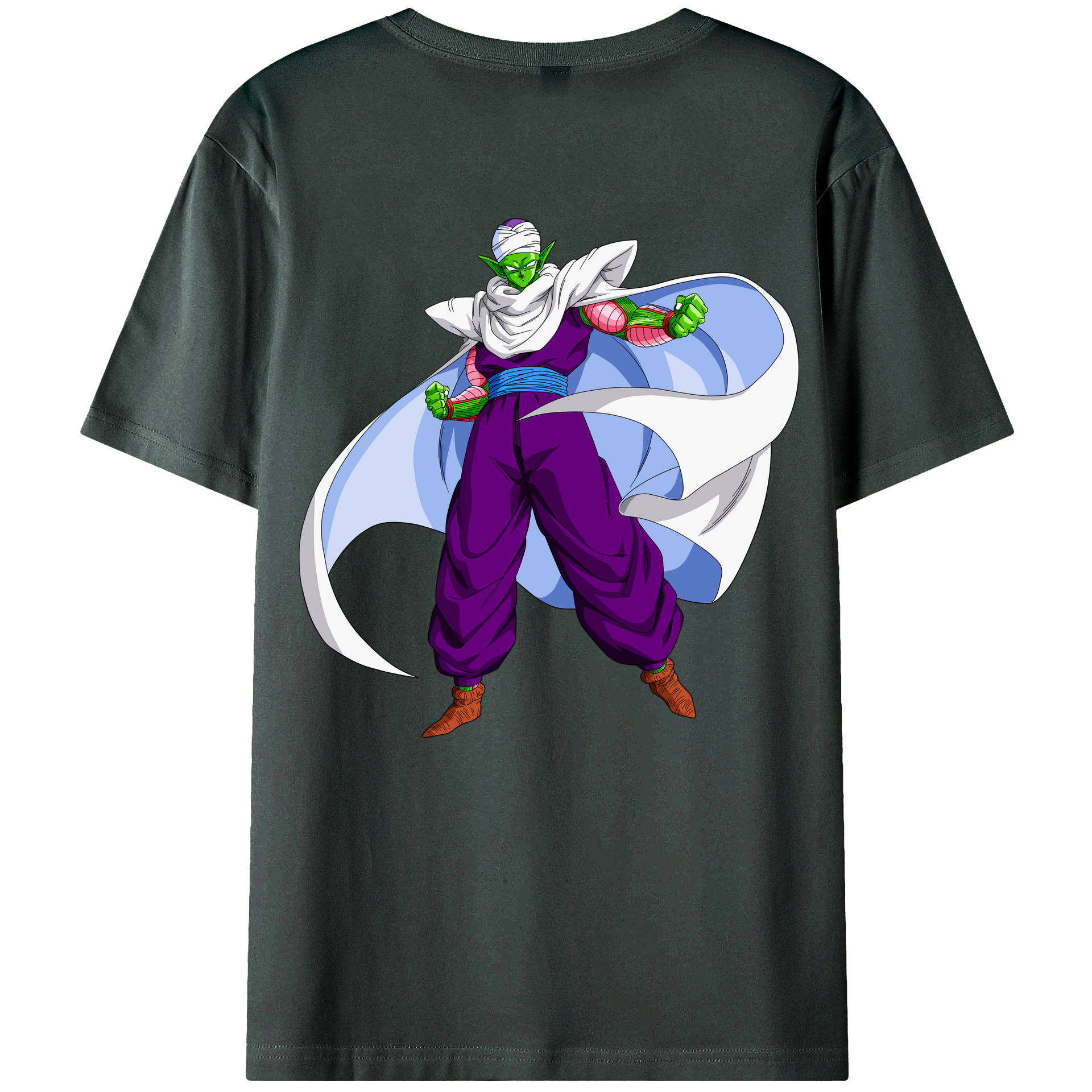 （画像用） ドラゴンボール ピッコロ DRAGON BALL Piccolo 綿100％ メンズ半袖Tシャツ（バックプリント） 通気性